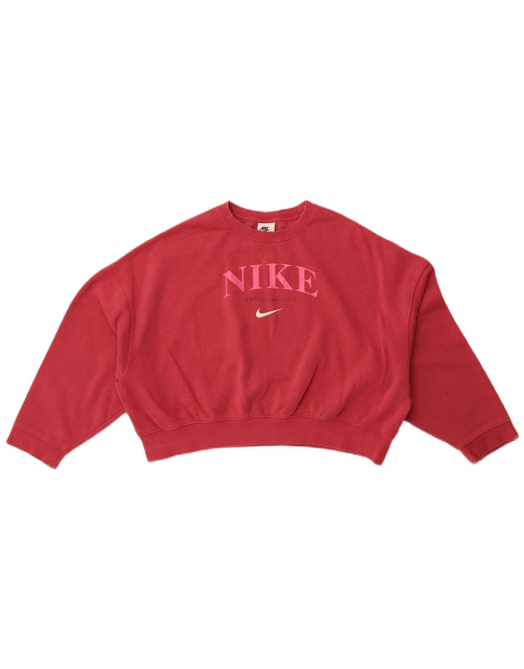 Suéter Nike feminino oversized crop gráfico 12-13 anos grande rosa