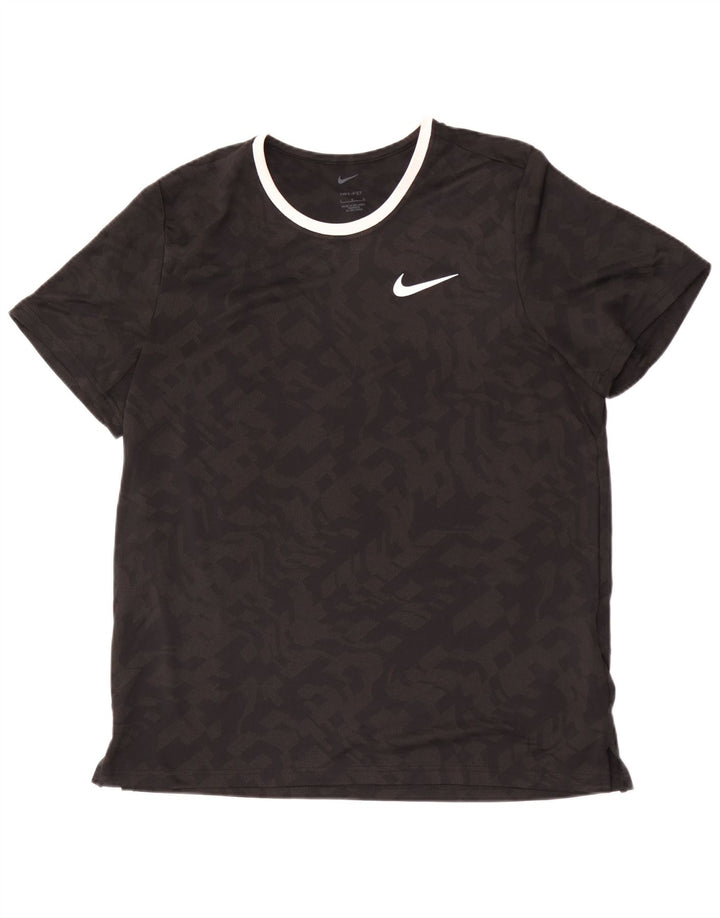 Camiseta Nike Masculina Dri Fit Top Grande Poliéster Camuflado Preto