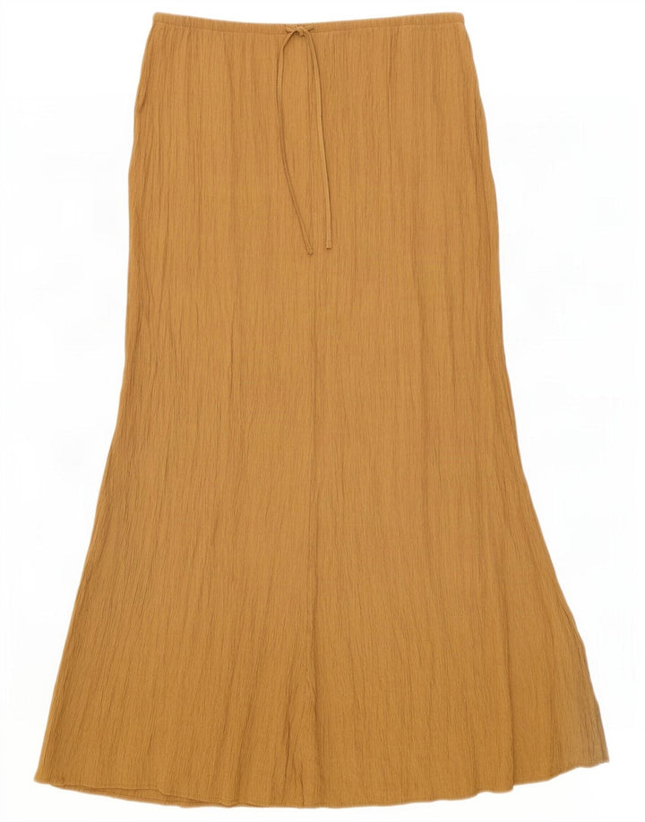 Zara Saia maxi feminina média W28 viscose bege