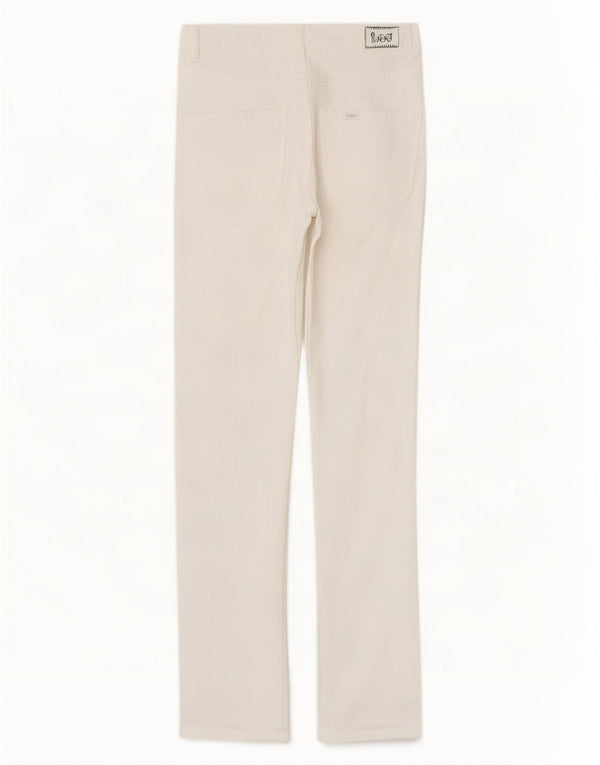 Lee Womens Norma Slim Jeans W24 L31 Algodão Branco