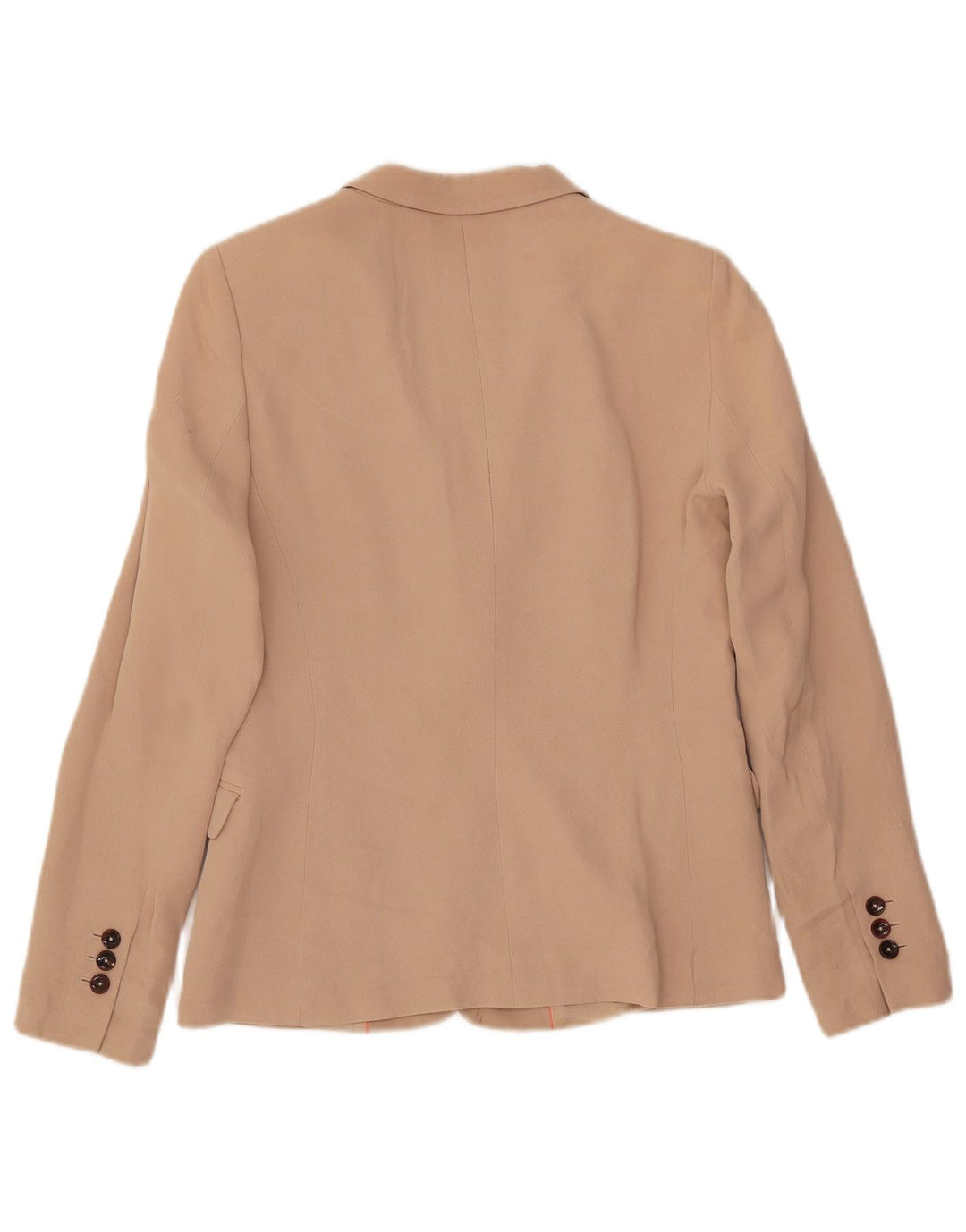 Jaqueta Blazer Feminina Massimo Dutti com 1 Botão EU 38 Pequeno Acrílico Bege