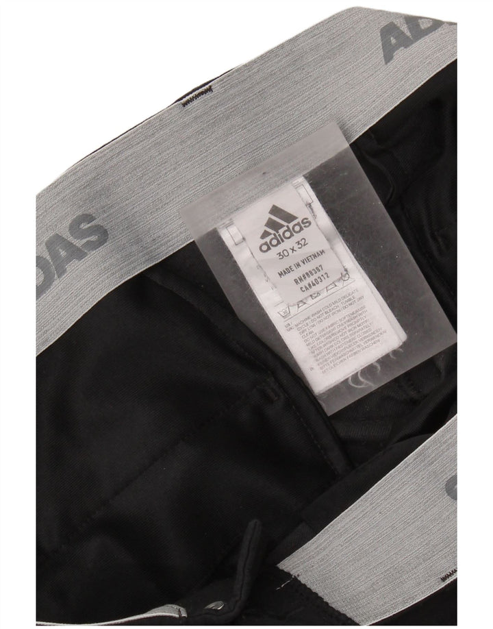Calça Chino Reta Masculina ADIDAS W30 L32 Poliéster Preto