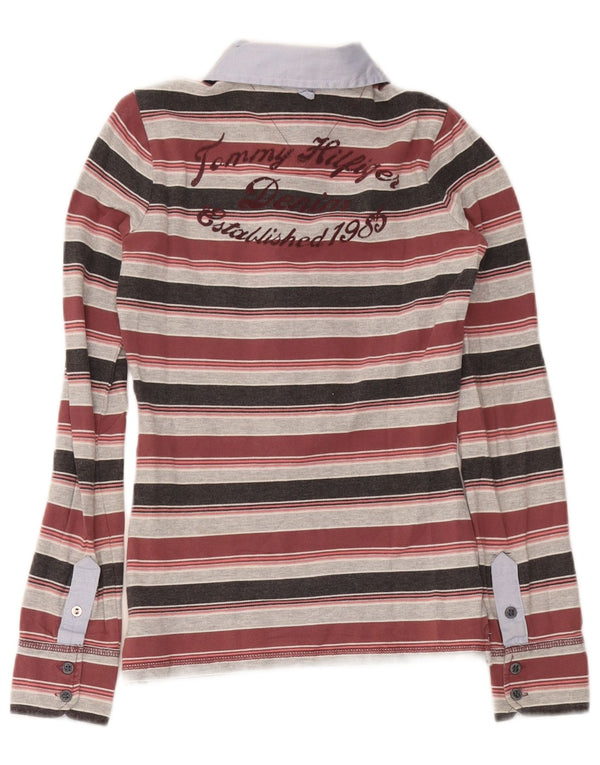 Tommy Hilfiger Camisa Polo Feminina Graphic Rugby Reino Unido 6 XS Multicolorido