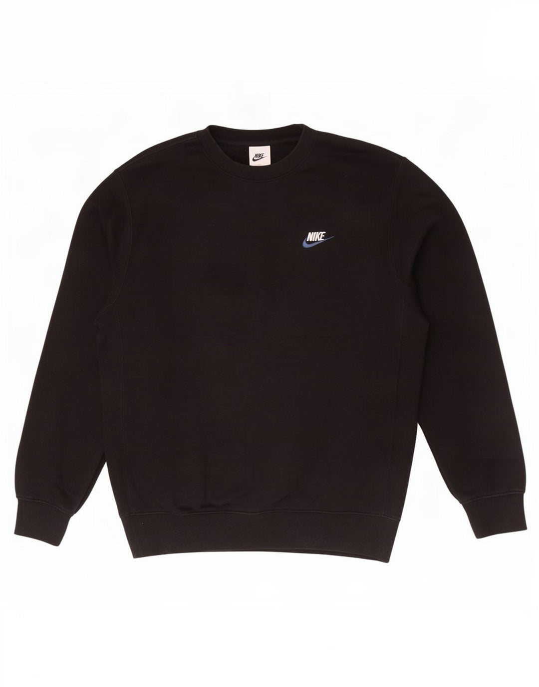 Nike masculino moletom jumper médio algodão preto