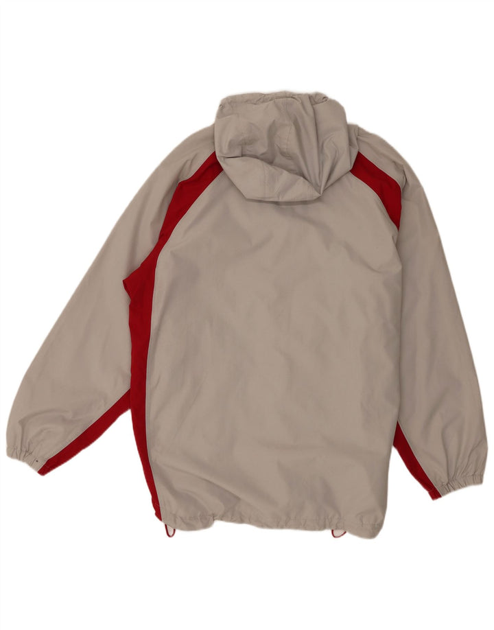 Jaqueta de chuva masculina Jako com capuz e pulôver UK 40 grande bloco cinza