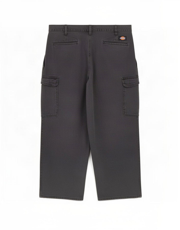 Calças Dickies Mens Straight Cargo W40 L30 Cinza Poliéster