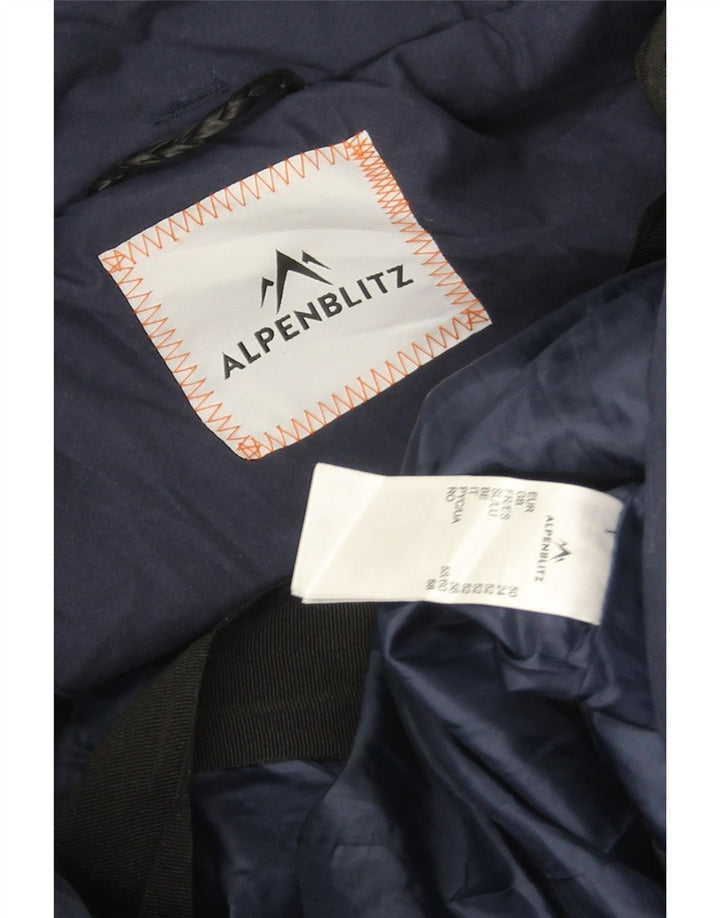 Casaco acolchoado com capuz feminino Alpenblitz UK 24 4XL azul marinho poliéster