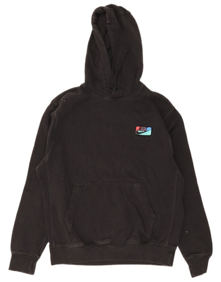 Nike Mens Hoodie Jumper Médio Algodão Preto