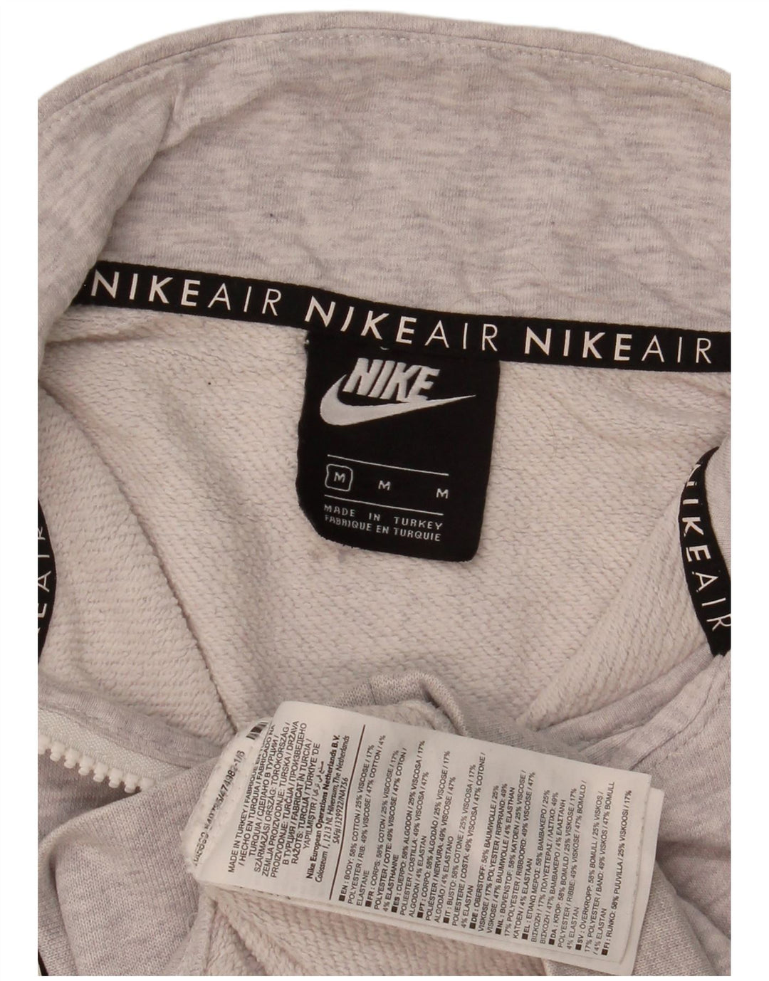 Nike feminino Nike Air Graphic moletom jumper UK 14 cinza médio