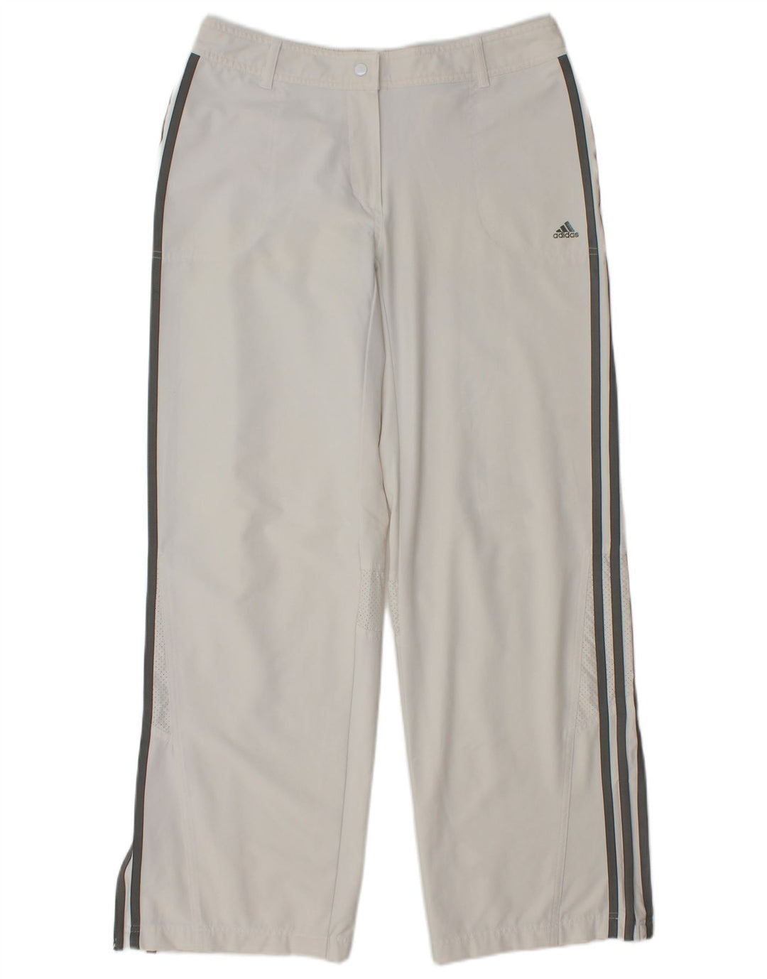 ADIDAS Womens Clima 365 Tracksuit Pants UK 12 Medium White Nylon
