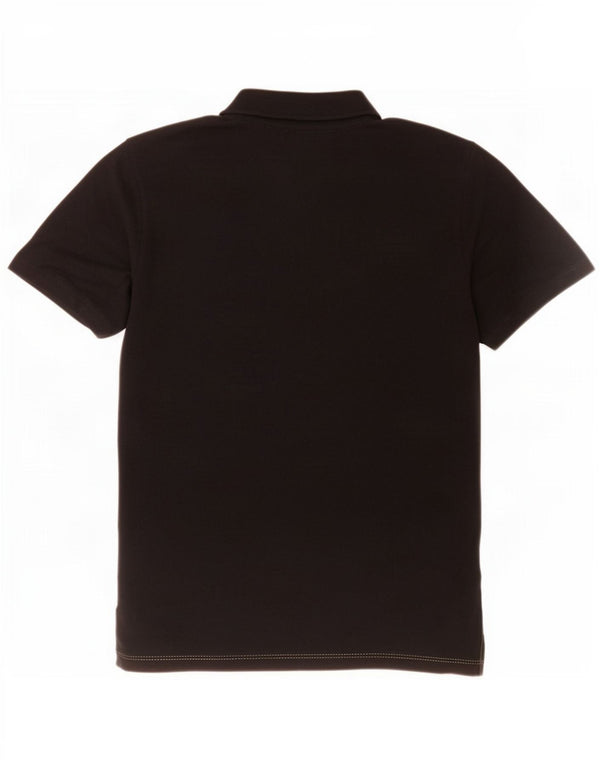 Camisa polo masculina Umbro gráfica grande algodão preto
