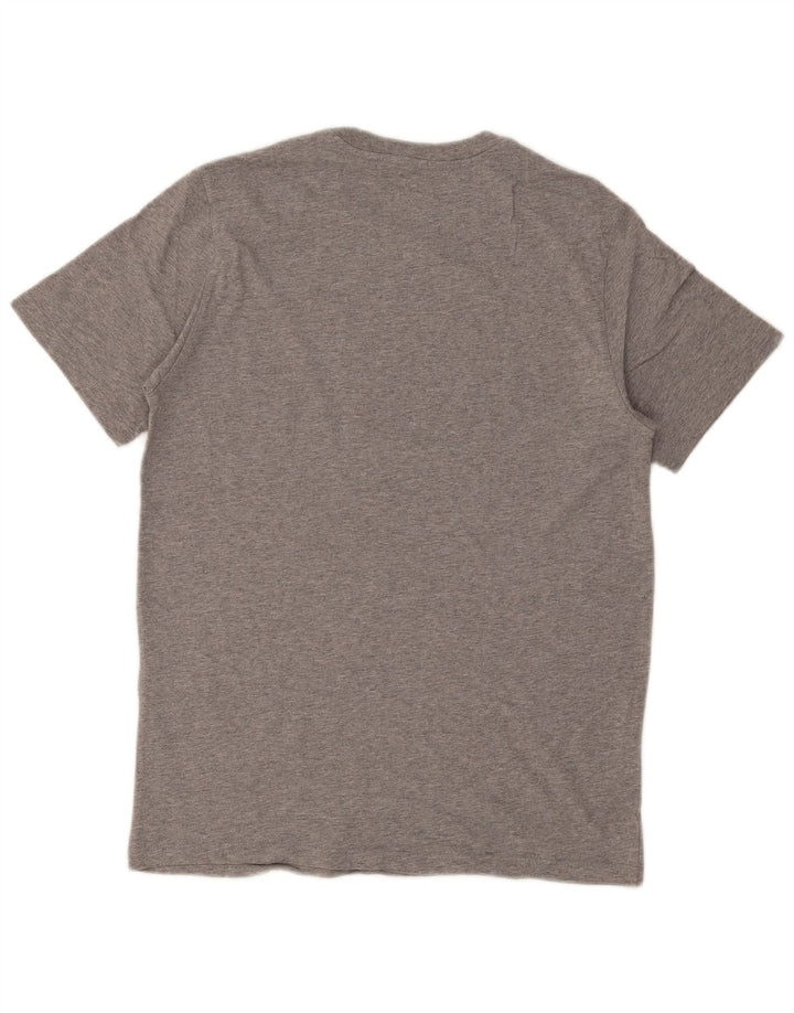 Camiseta gráfica masculina LEVI'S Top algodão manchado cinza médio
