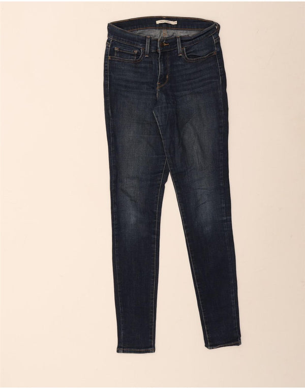 Calça jeans feminina Levi's 710 Super Skinny W28 L30 azul algodão