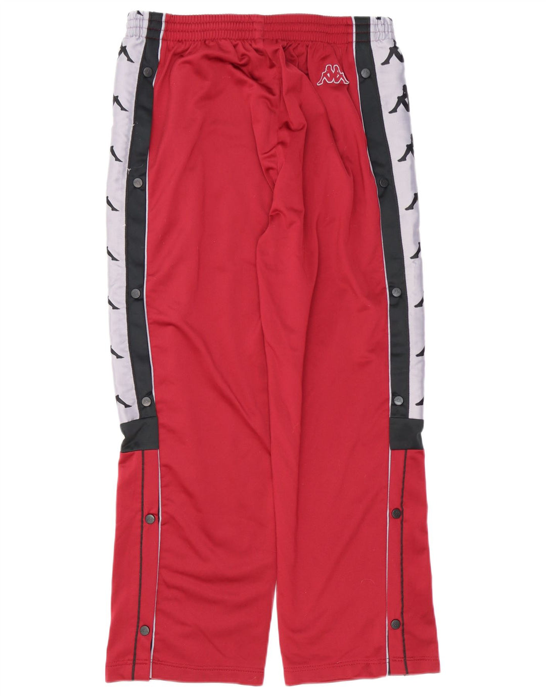 Calça masculina Kappa com estampa gráfica grande em poliéster colorido cor de vinho