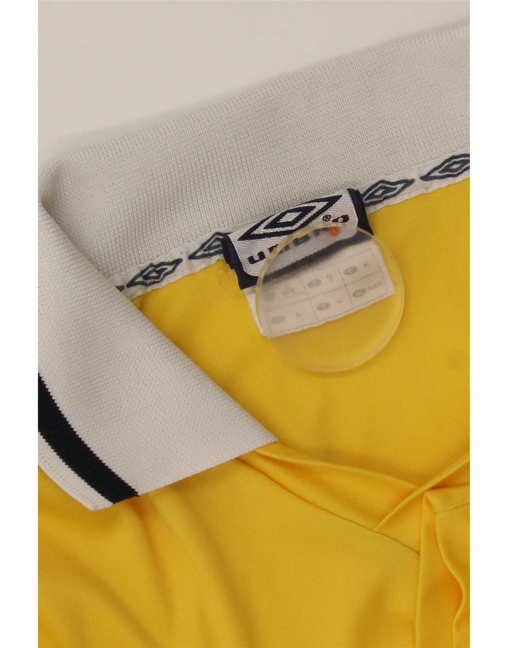Umbro Mens Graphic 2 peças conjunto XL amarelo colorblock poliéster