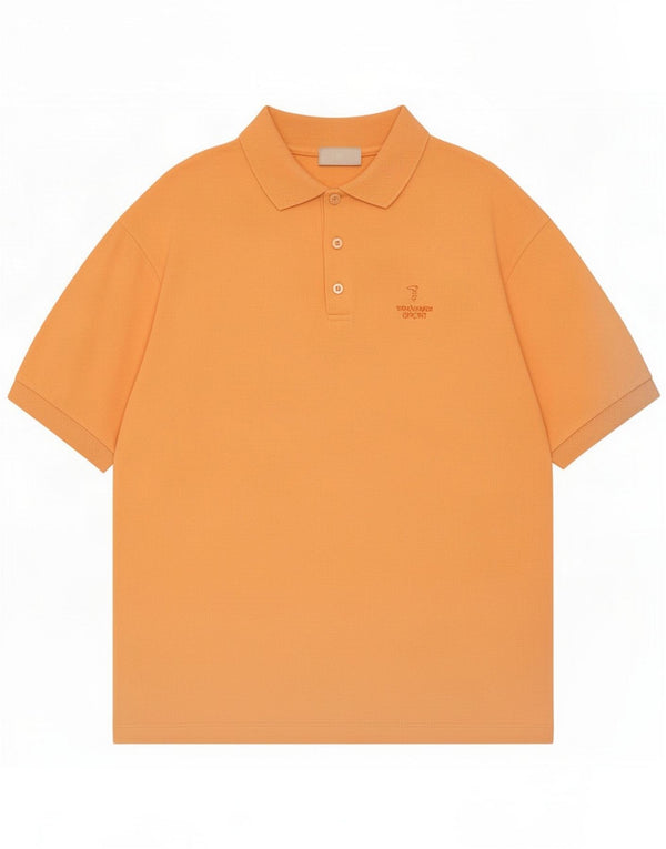 Camisa polo masculina Trussardi XL algodão laranja