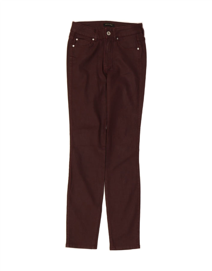 MASSIMO DUTTI Womens Skinny Casual Trousers EU 34 2XS W24 L29 Brown Vintage Massimo Dutti and Second-Hand Massimo Dutti from Messina Hembry 