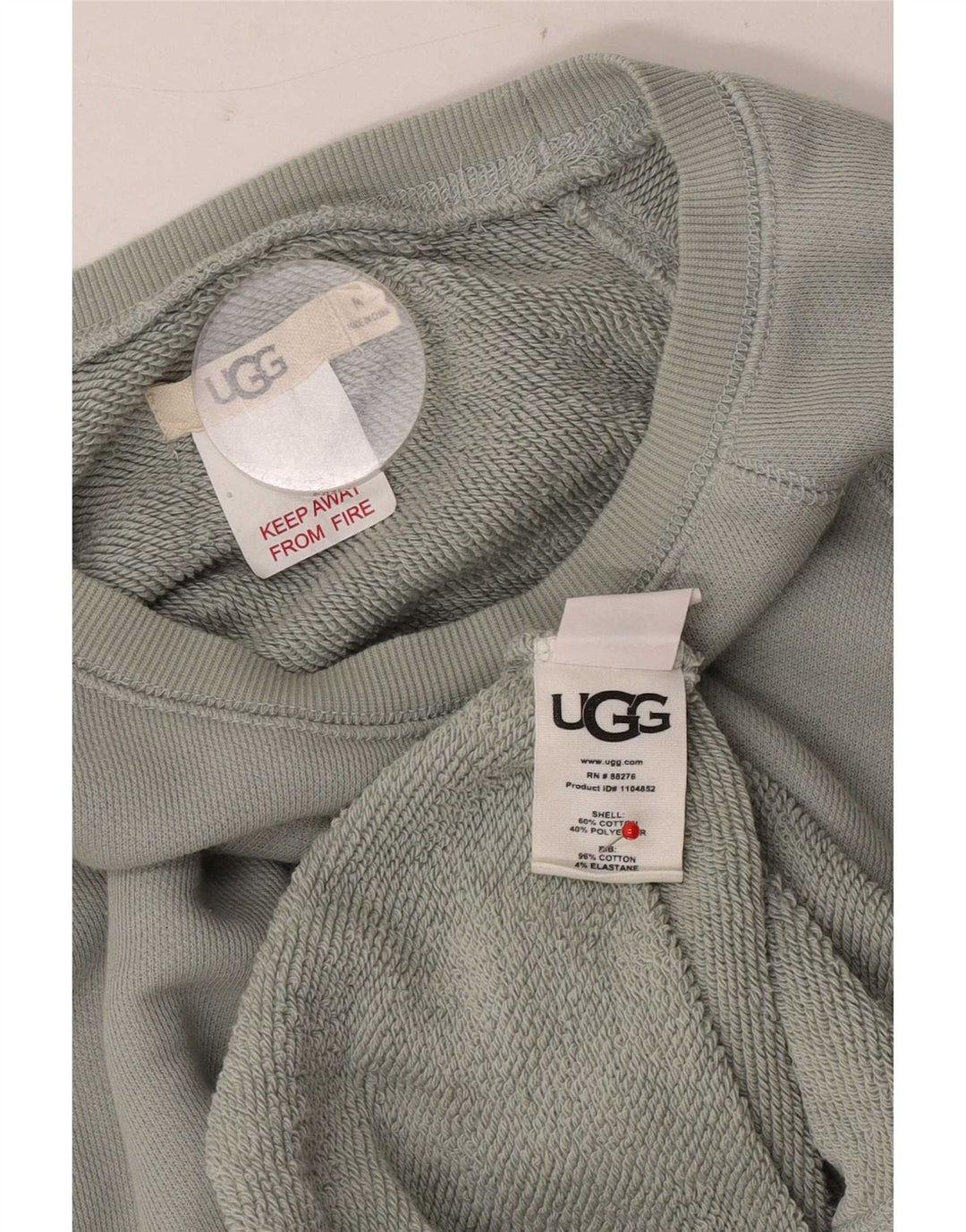 Fato de treino feminino UGG gráfico oversized completo Reino Unido 14 bloco colorido verde médio