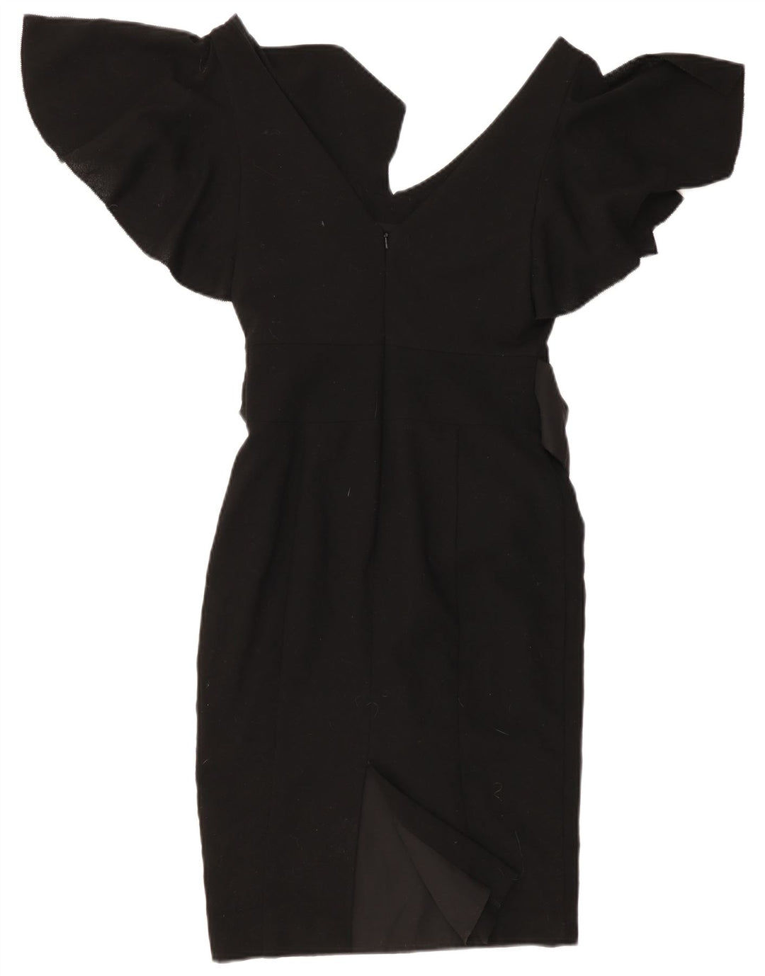 Vestido bodycon feminino Ted Baker tamanho 1 XS preto lã