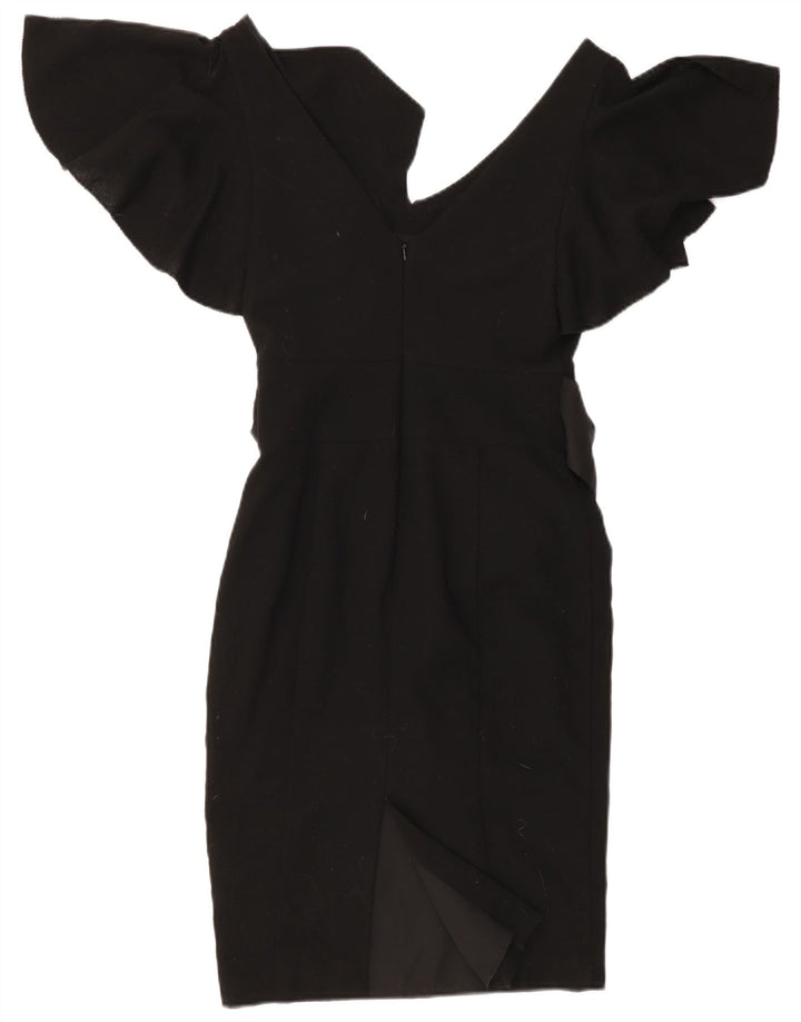Vestido bodycon feminino Ted Baker tamanho 1 XS preto lã