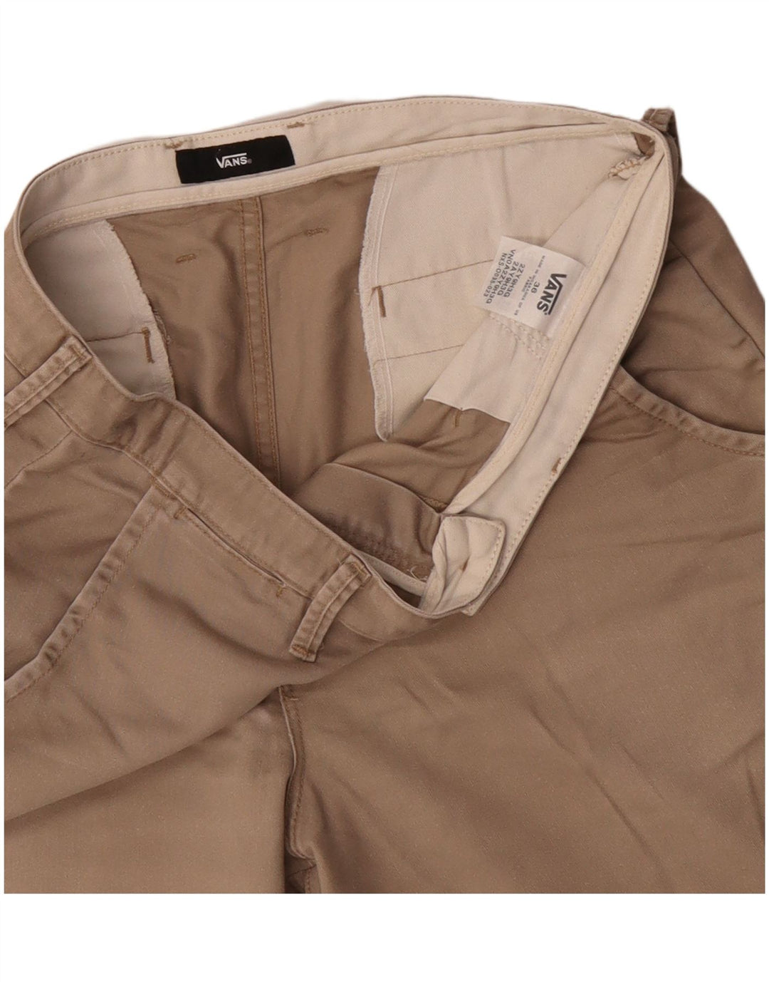 Vans Mens Chino Shorts W36 Grande Algodão Bege