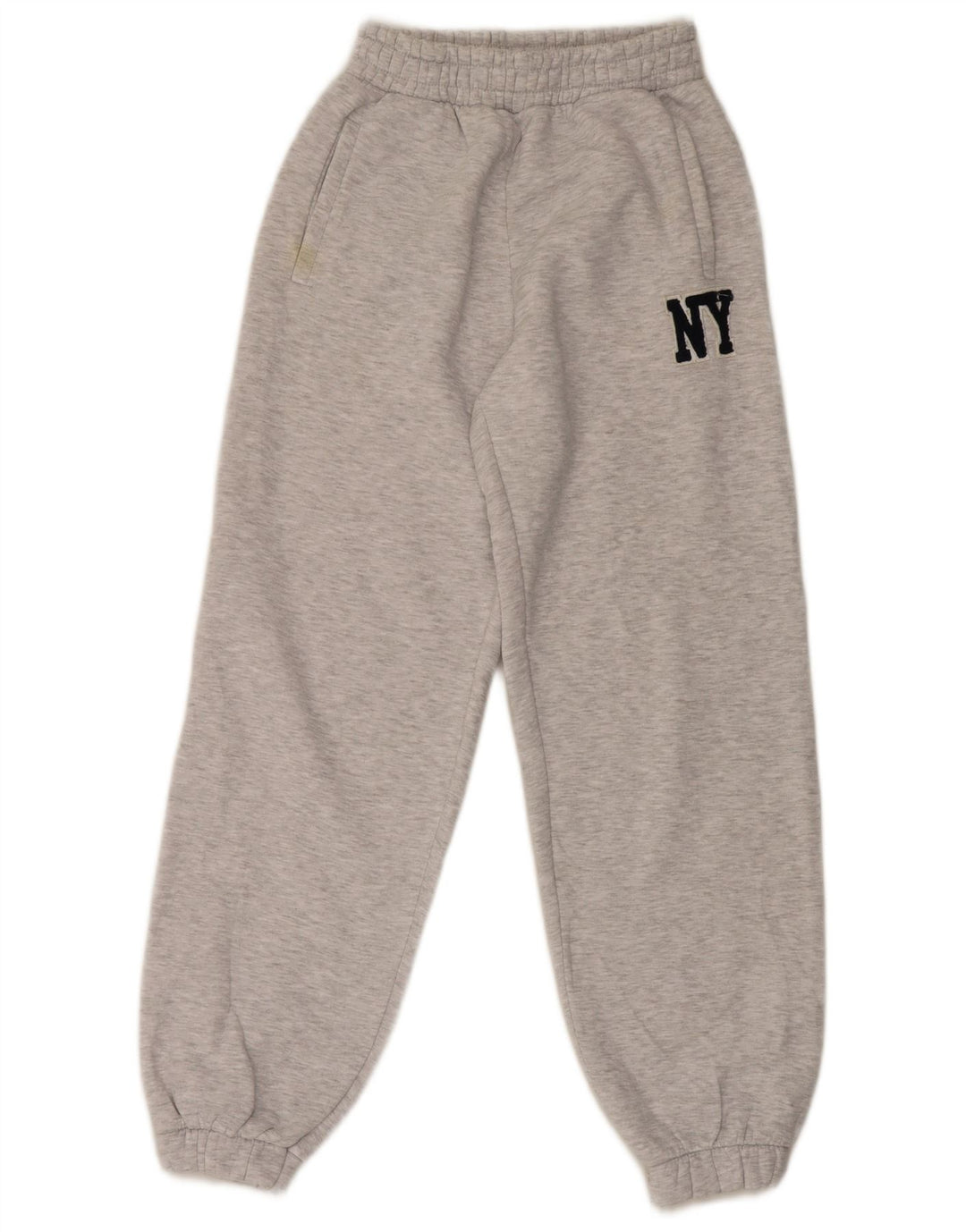 Zara Calça de treino masculina Joggers pequeno poliéster cinza