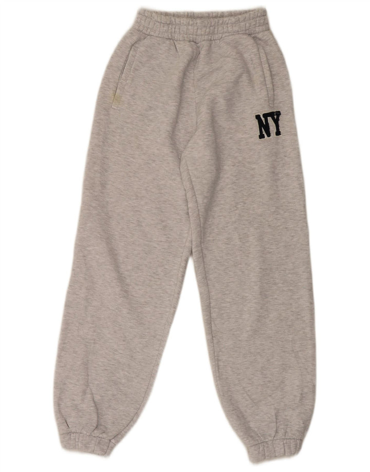 Zara Calça de treino masculina Joggers pequeno poliéster cinza