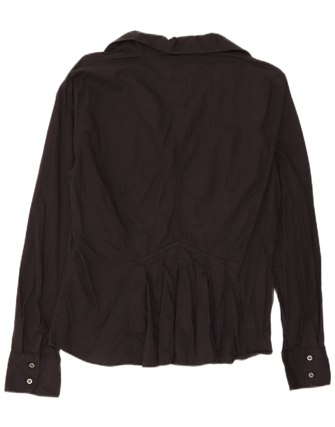 Camisa Tommy Hilfiger Feminina UK 14 Grande Algodão Preto