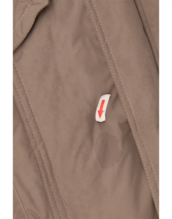 Jaqueta masculina acolchoada com capuz Kappa UK 42 XL poliéster bege