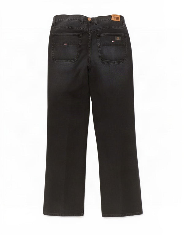 Calça casual reta masculina Tommy Hilfiger W34 L34 algodão azul marinho