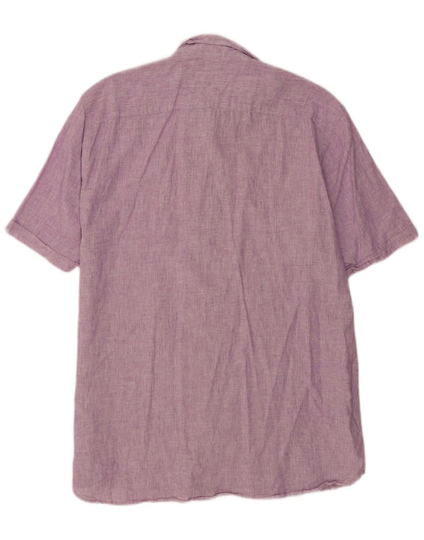 Camisa masculina de manga curta Tommy Hilfiger XL roxo linho