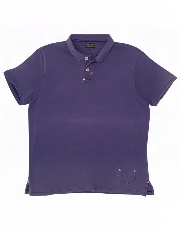 Camisa polo masculina Ralph Lauren 2XL algodão azul marinho