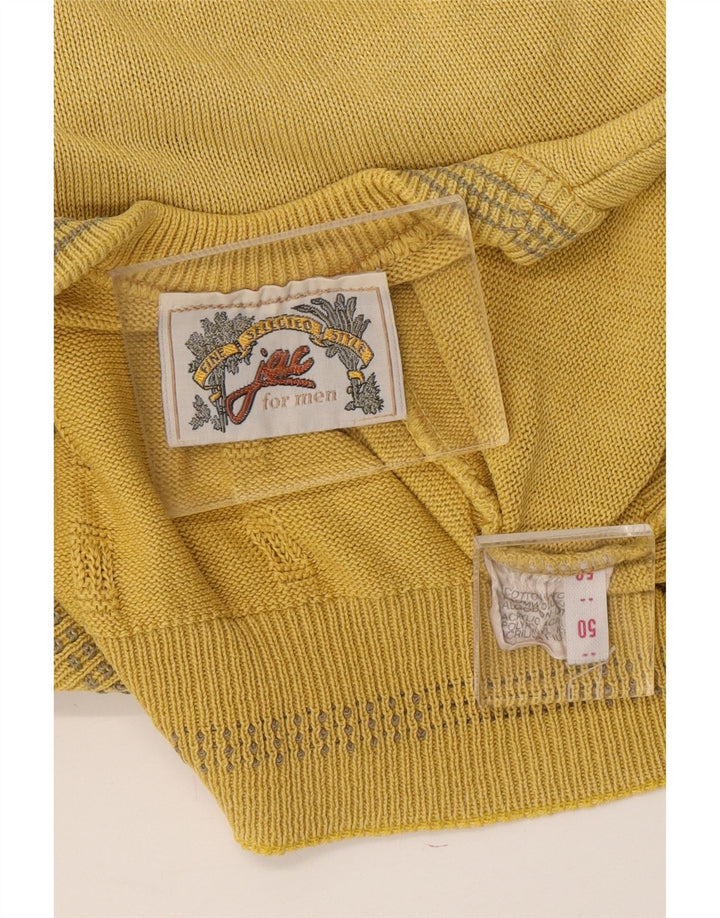 VINTAGE Womens Crew Neck Jumper Sweater IT 50 XL Yellow Cotton Vintage Vintage and Second-Hand Vintage from Messina Hembry 