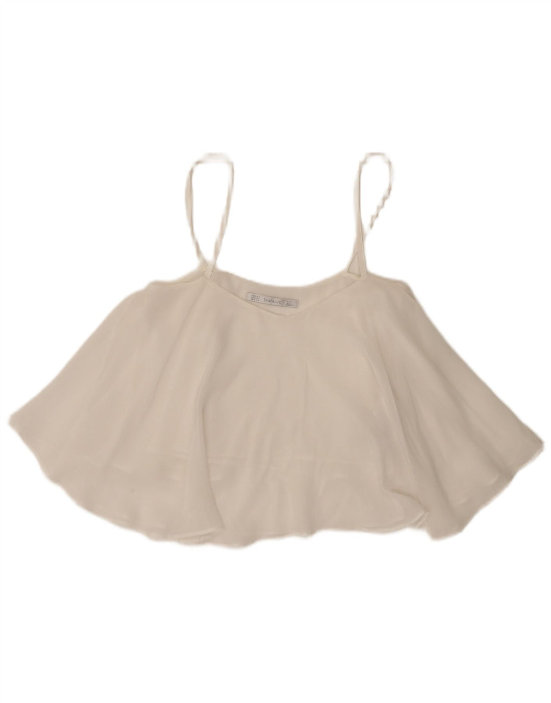 Zara Womens Trafaluc Cami Top UK 6 XS Branco
