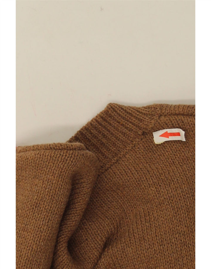 Suéter Cardigan Masculino Vintage Médio Multicolorido Geométrico