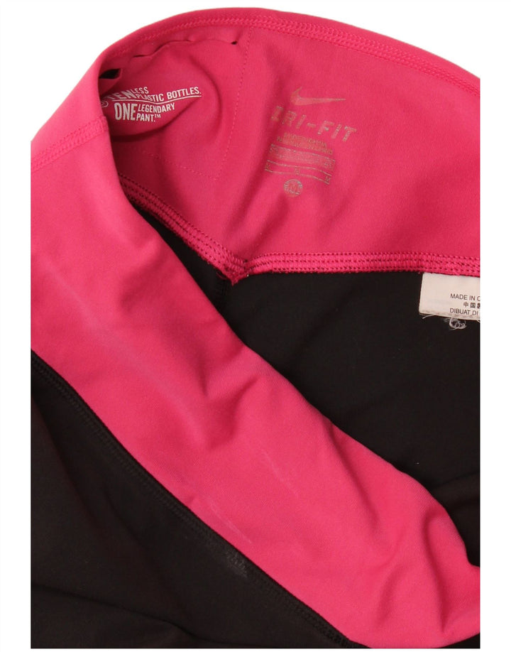 Leggings Nike Dri Fit UK 12 Médio Preto Colourblock