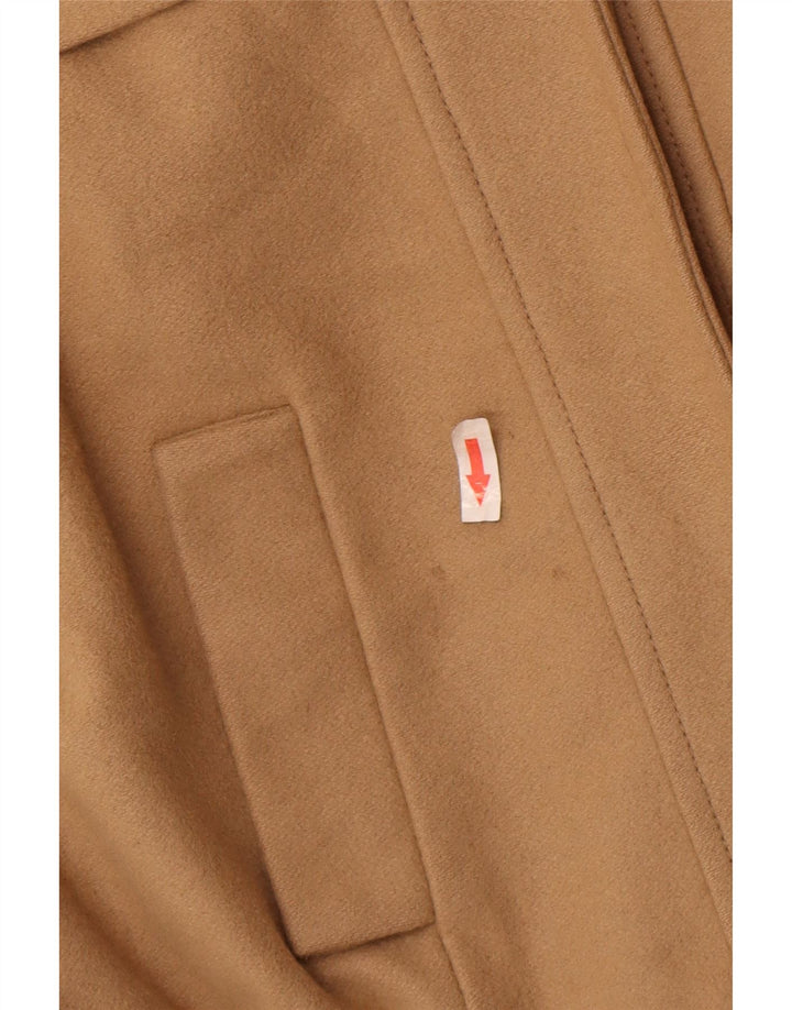 Jaqueta bomber com capuz feminina Zara Reino Unido 10 pequena marrom