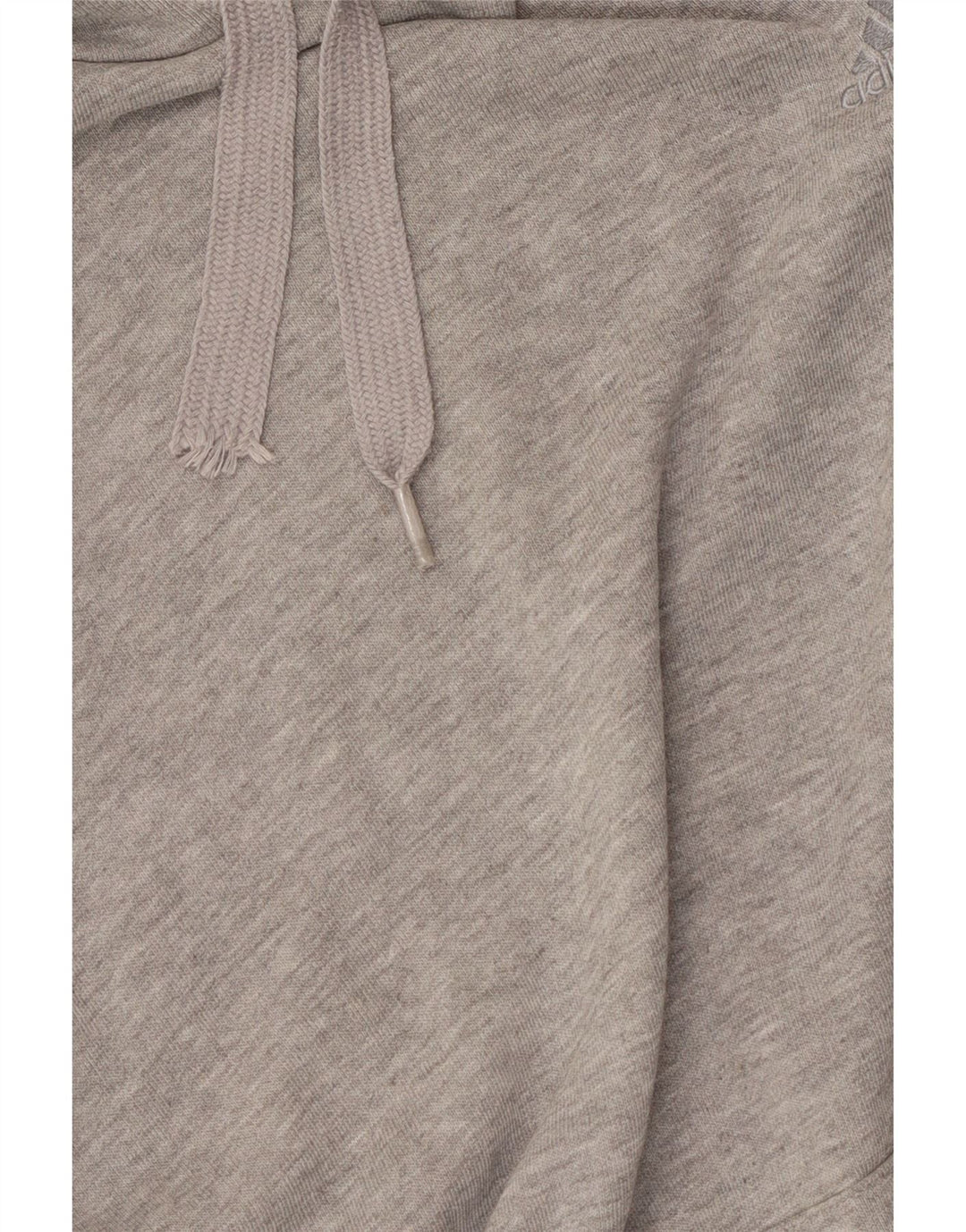 Adidas Mens Hoodie Jumper Médio Cinza Algodão Flecked
