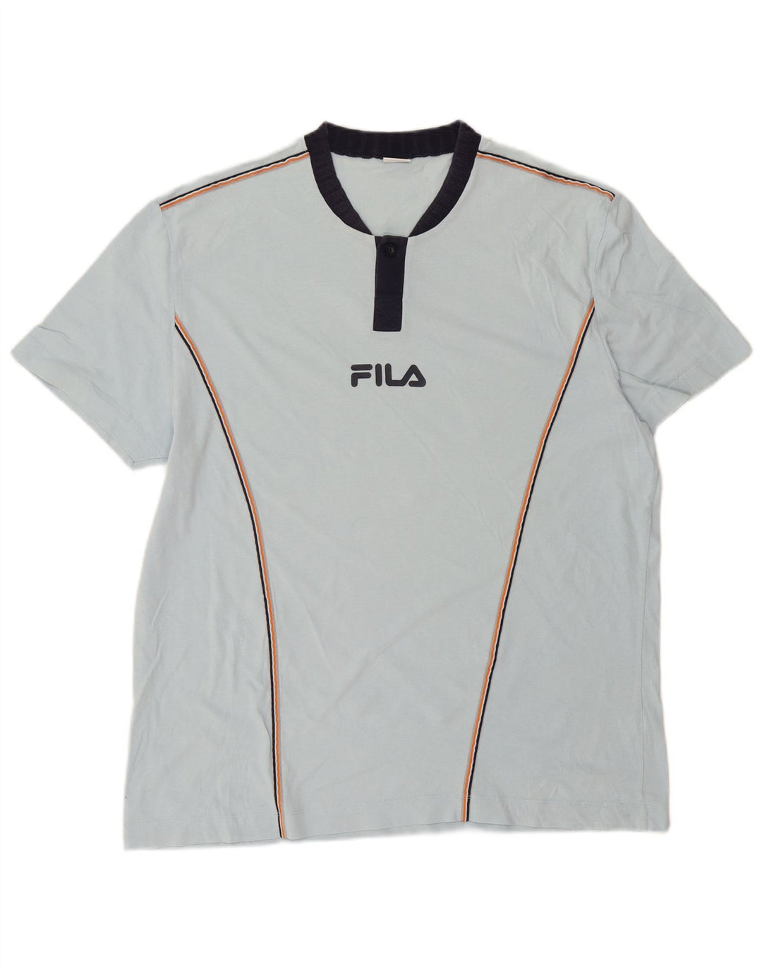 Fila Camiseta Masculina Top Grande Algodão Azul