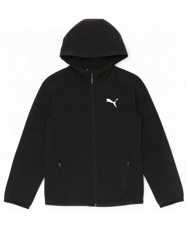 Suéter Puma Boys Zip com capuz 13-14 anos preto