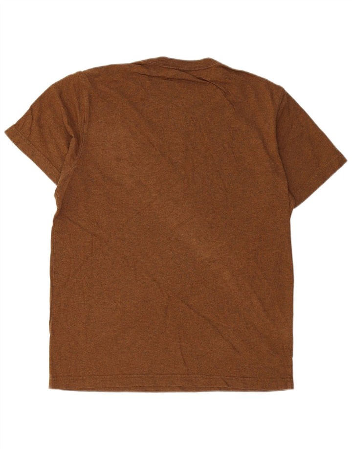 Camiseta masculina EDDIE BAUER de algodão marrom médio