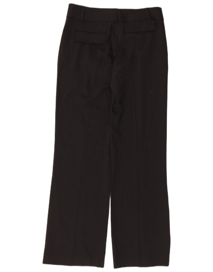 Calça feminina French Connection Pegged Suit UK 10 pequena W32 L32 preta