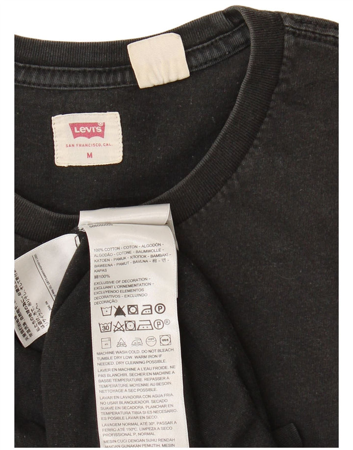 Camiseta masculina LEVI'S Top médio algodão preto