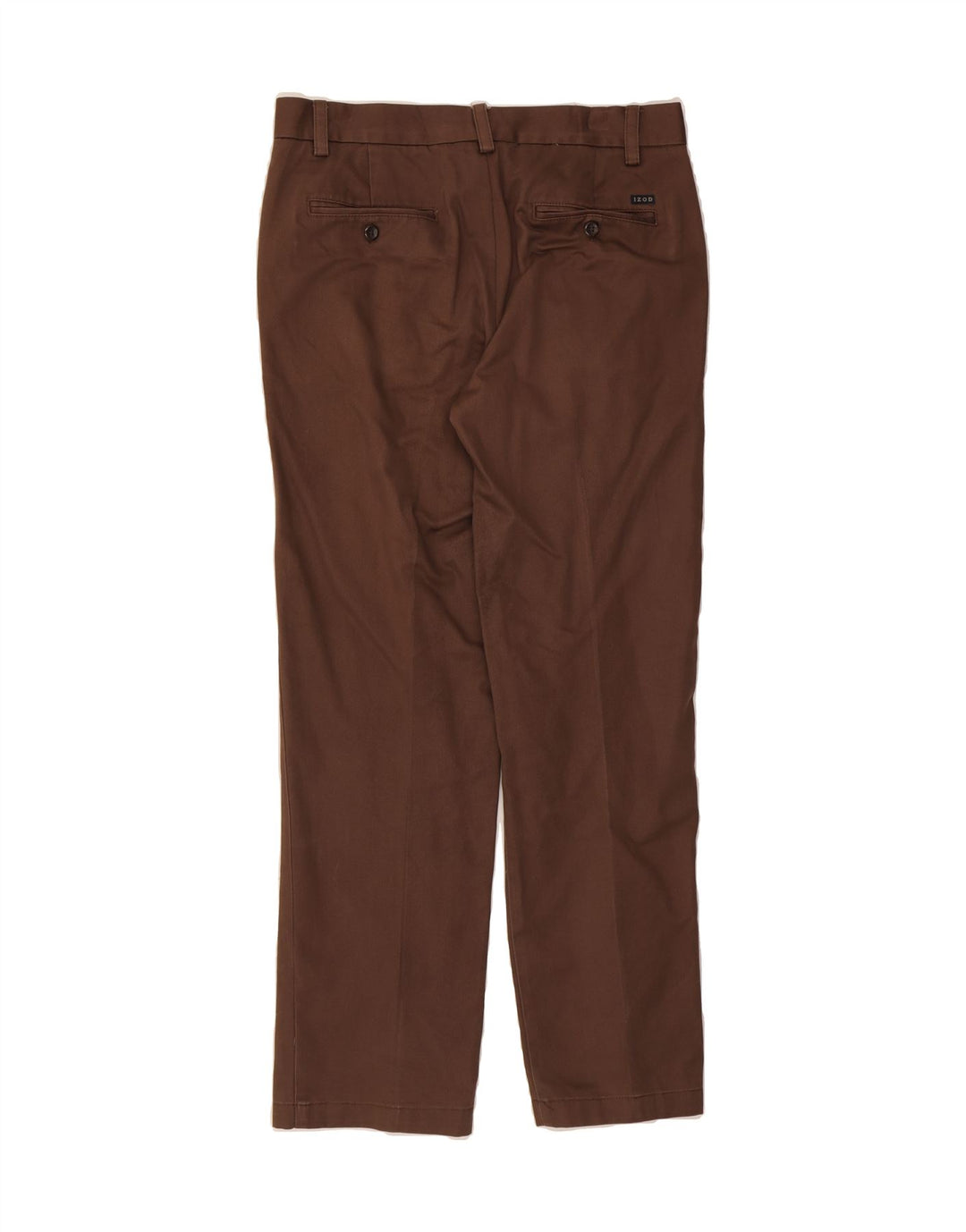 IZOD Mens Straight Chino Trousers W30 L30 Brown Cotton Vintage Izod and Second-Hand Izod from Messina Hembry 
