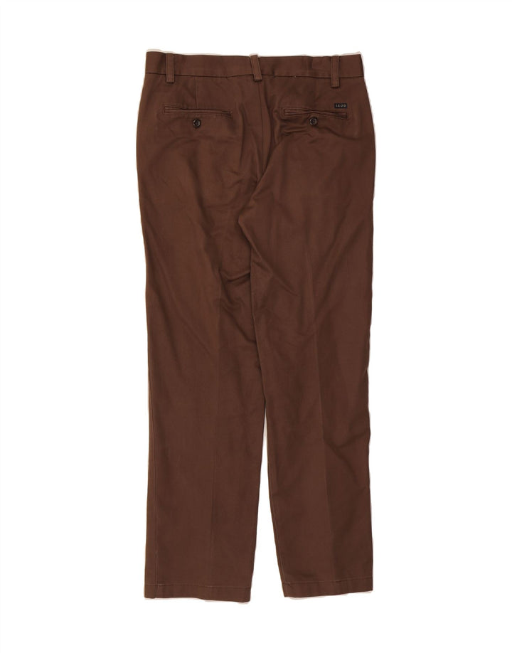 IZOD Mens Straight Chino Trousers W30 L30 Brown Cotton Vintage Izod and Second-Hand Izod from Messina Hembry 