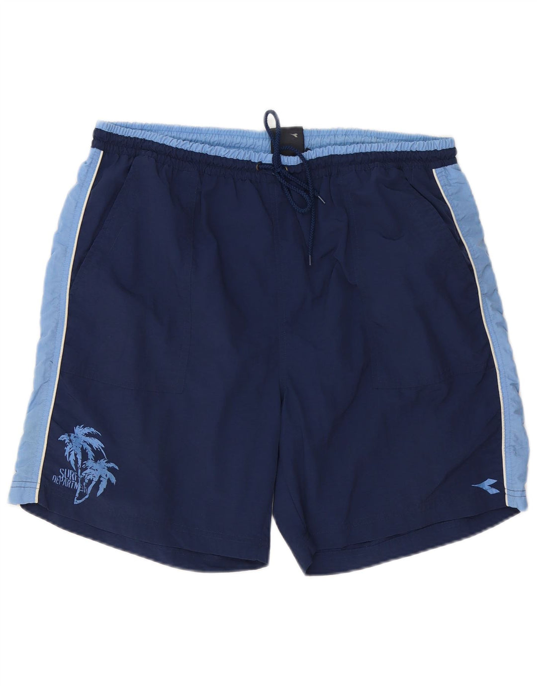 Shorts de natação masculino DIADORA 2XL poliéster colorblock azul marinho