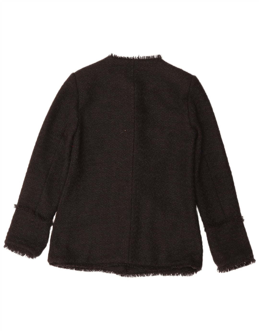 Jaqueta blazer feminina MONSOON com 5 botões Reino Unido 10 poliéster preto pequeno