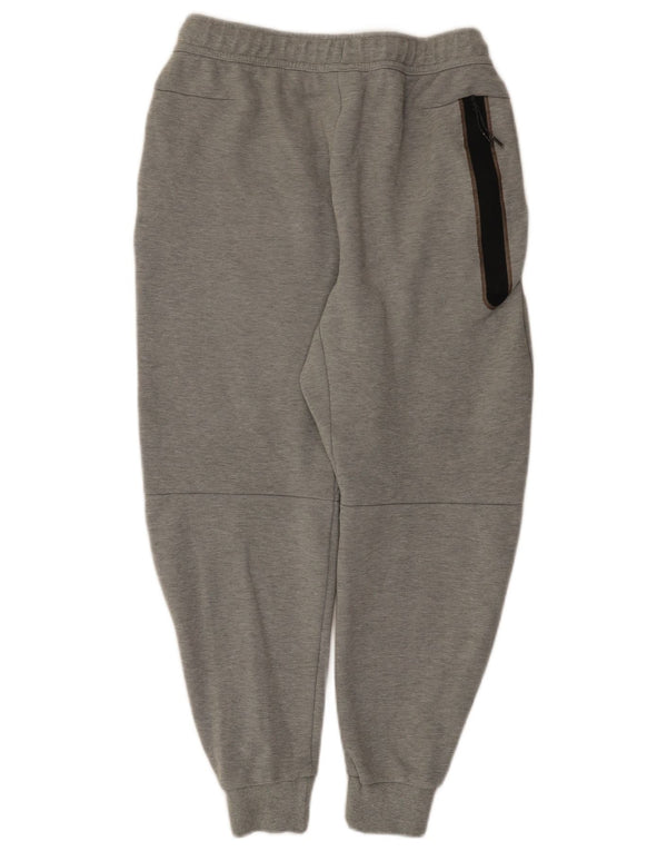 Calça de treino masculina Nike Joggers pequeno cinza manchado de algodão
