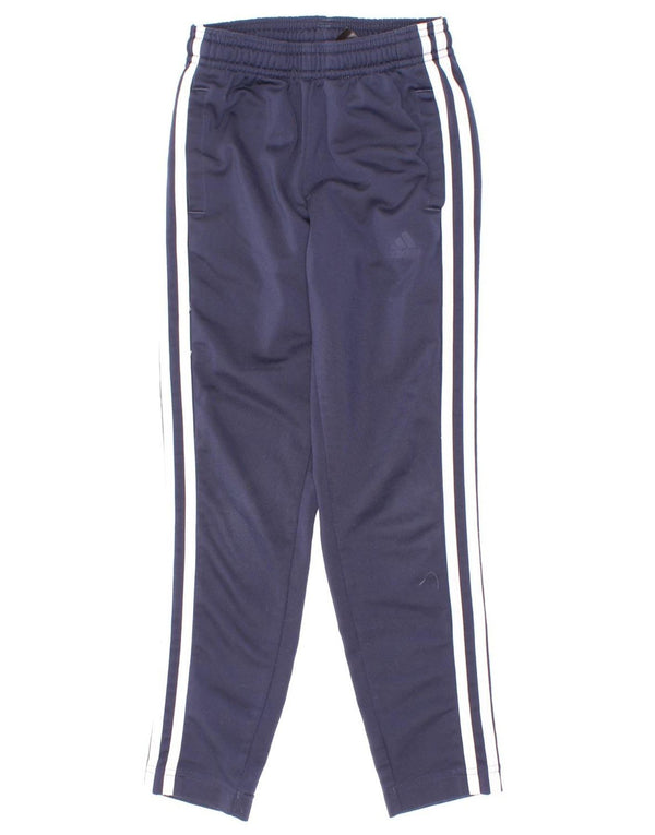 Calças de treino Adidas Boys Aeroready 7-8 anos azul marinho poliéster