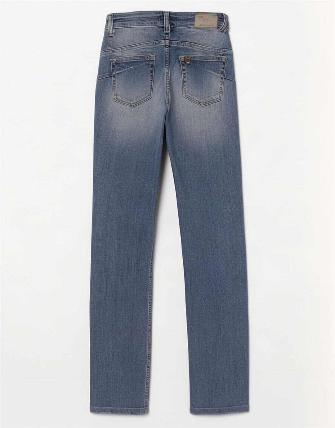 Liu Jo Calça jeans reta feminina cintura baixa W27 L30 azul